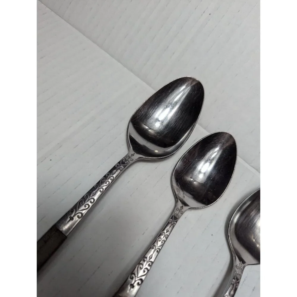 Interpur INR2 Spoons set of 1Tablespoon 3 teaspoons brown handle Japan‎ SS
